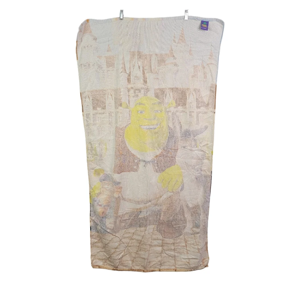 Shrek the Third Vintage Y2K Beach Pool Oversized Graphic Towl